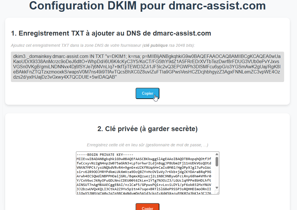 Assistant DKIM